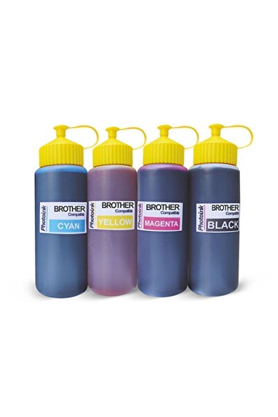 PHOTOINK Brother T300 için 4 Renk 500ML Photoink Mürekkep