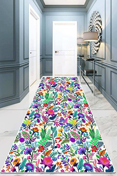 Chilai Home Pictura Ekru Yolluk Halı Yıkanabilir,kaymaz Tabanlı Kesme Rulo Ha...