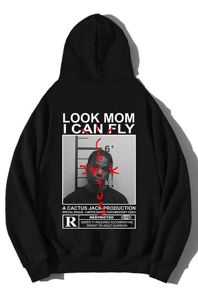 BRZ COLLECTION Унисекс Cactus Jack Oversize Hoodie - Travis Scott