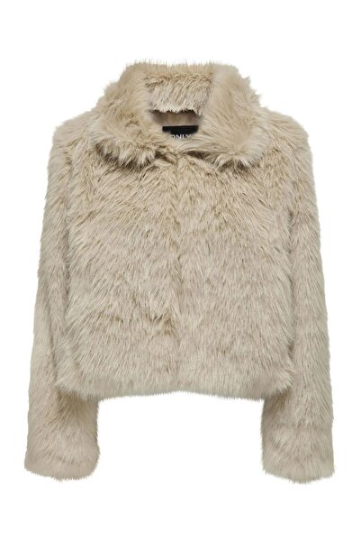 ONLY Kadın Onlmanny Suni Kürk Ceket Mont 15322406 Taş
