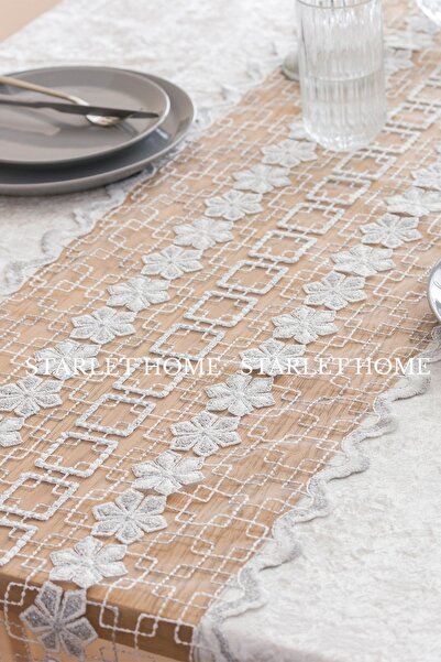 starlet home collection Τραπεζομάντιλο Γαλλικής Δαντέλας Mimosa Velvet