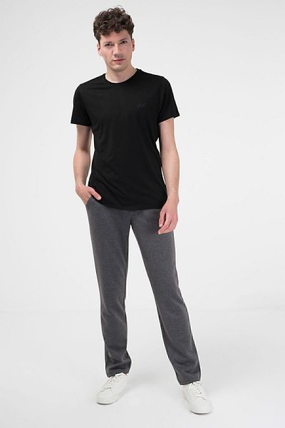 BRZ COLLECTION Metal Button Interlock Men's Trousers