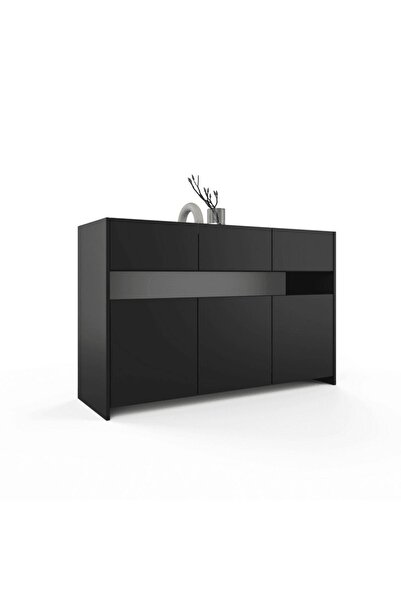 ANZERA Nora Konsol - Siyah - 3 Kapaklı