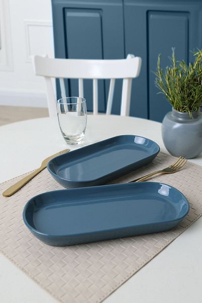 Keramika 2 Farfurii Blue Noyan Barca - 26 Cm 407