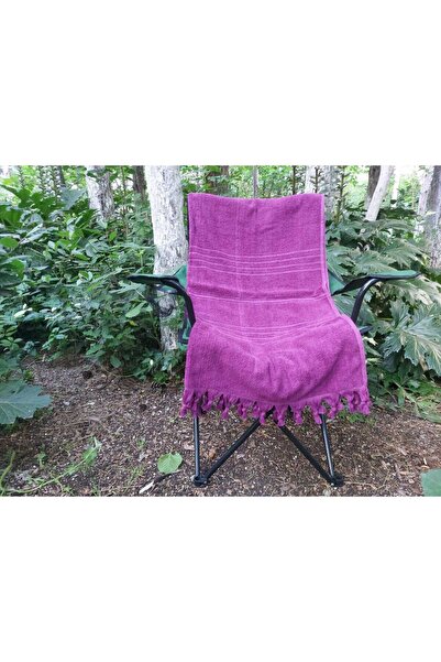 BANYODUNYAM %100 Pamuklu Büyük Boy Havlu Peştemal 90x180 Cm Mürdüm Rengi