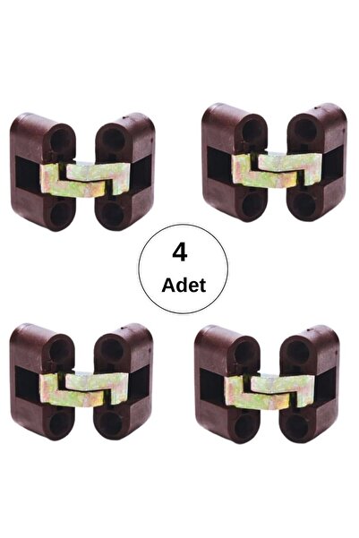 THE WINDS Akıllı Masa Menteşesi Oval Kırma Katlanır Masa Menteşesi 4 ADET KAHVERENGİ