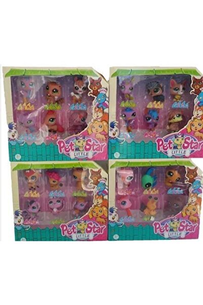 Minişler Pet Shop Littlest Pet Shop Neşeli Oyuncak Minişler 6'lı Miniş Ailesi Oyuncak Pet Shop Miniş