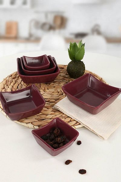 Keramika Plum Sandal Snack Bowl / Μπολ Σάλτσας 08-10-12 cm 6 τμχ