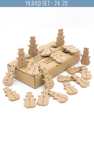 na neşeli ahşap Yılbaşı süsü çocuk okul öncesi etkinlik Yılbaşı ağacı dekoru ...