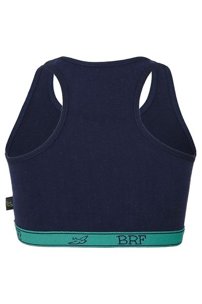 BRZ KIDS Girl's Bustier | Crop Tank Top | Athlete Athlete | Navy blue