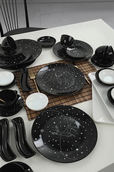 Keramika Winter Nigh Breakfast Set 31 Pieces for 6 People