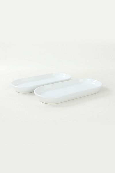 Keramika Farfurie Barca Noyan Alba 26 Cm 2 Bucati