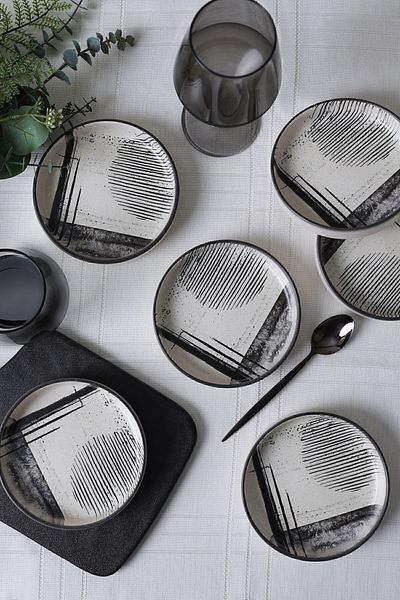Keramika Μπολ Σνακ 14 εκ. Shadowy Stackable - 6 Τεμάχια 21784