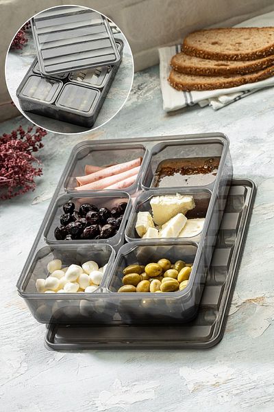 Vienev Bella Breakfast with Lid and Compartments Anthracite