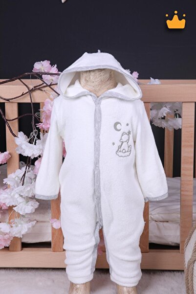 Babyhola %100 Pamuk Kız Erkek Bebek Pamuklu Bebek Bornozu Havlu Kumaş Tulum A...