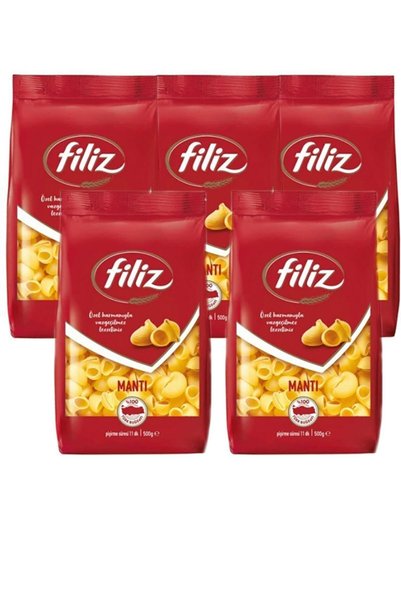 FİLİZ Siftaholsun Çarşı Makarna Mantı 500gr X 5 Adet