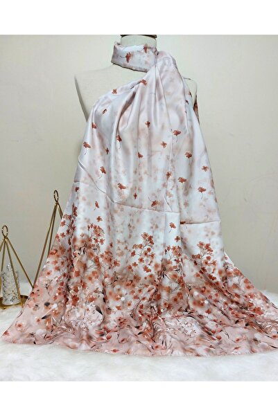 istanbul prensesleri Şal din satin pentru femei Hijab cu model - Floral