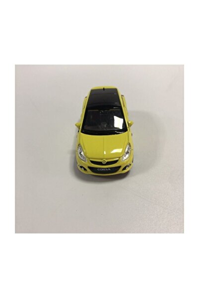 WELLY Die Cast Opel Corsa Metal Çek Bırak Araba Sarı