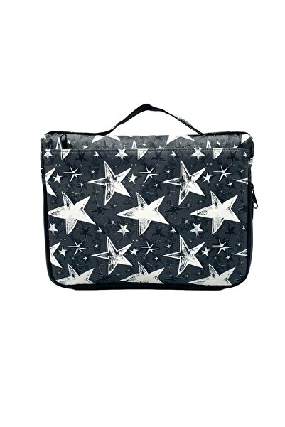 Differ Studio 10'' & 11'' Inch Compatible Star Pattern Gray Water Resistant Zippered Unisex Tablet iPad Bag/Case