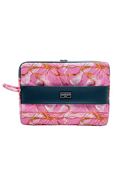 Differ Studio 13-14'' Inch Pink Marble Pattern Water Resistant Unisex Laptop/macbook/computer/case/bag