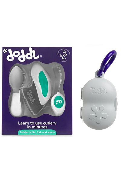 DODDL Fork Spoon Knife Set Aqua And Carrying / Storage Box