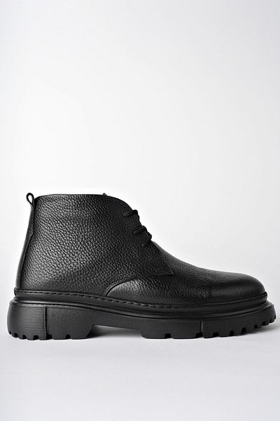 MUGGO Foden Garantierte Chelsea-Stiefel für Herren im Winter – Echtes Leder, Reißverschluss und pelzige Eva-Sohle