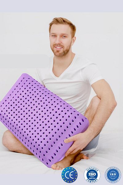 Viscomina Orthopedic Visco Pillow - Lavender Therapy, 60X40X15 cm