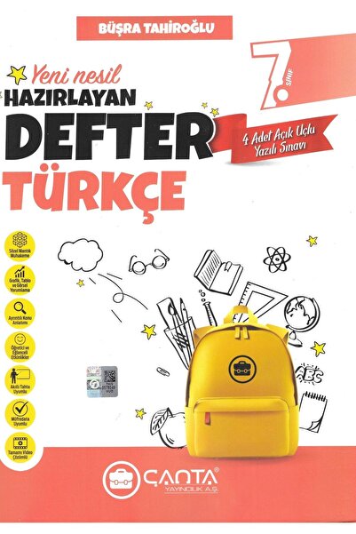 Çanta Yayıncılık Çanta Yayıncılık 7 Sınıf Türkçe Okula Yardımcı Hazırlayan De...