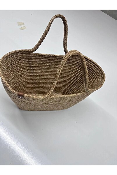 FABRİCART HALI Τσάντα παραλίας, ψάθινη κοντή λαβή