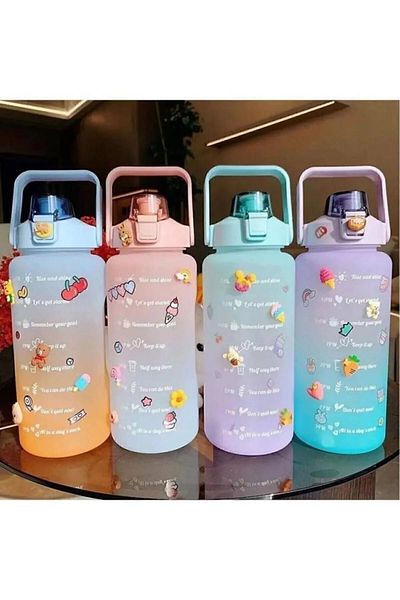 OSMEY Motivational Water Bottle Water Bottle Water Bottle 2l Tritan Gym Water Bottle Bpa Free Water Bottle
