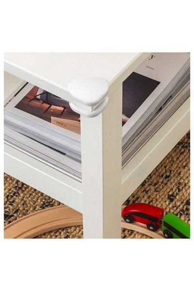 IKEA Προστατευτικό Edge Undvıka Γωνιακό Προστατευτικό Λευκό 1 Πακέτο 8 τεμαχίων Κλειδαριά ντουλαπιού Λευκό