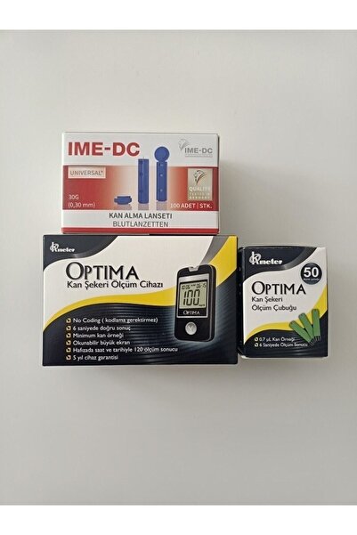 Optima Şeker Ölçüm Cihazı+strip+lancet