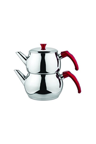 Genel Markalar 430 Kalite Eco Çelik Çaydanlık Takımı Aile Boyu