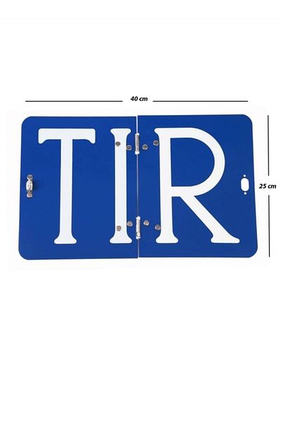 POLATLI OTO AKSESUAR OPEN CLOSE TIR PLATE WARNING PLATE ALUMINIUM