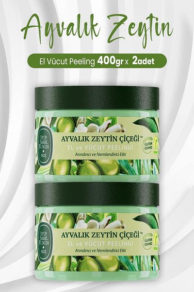 Eyüp Sabri Tuncer Hand and Body Peeling Ayvalık Olive Flower 400 gr X 2 Pieces