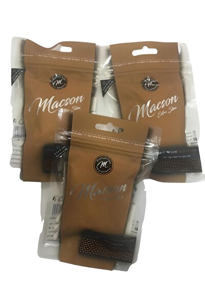 MACSON Ekstra Slim Pamuklu Filtre 3’lü Paket 450 Adet