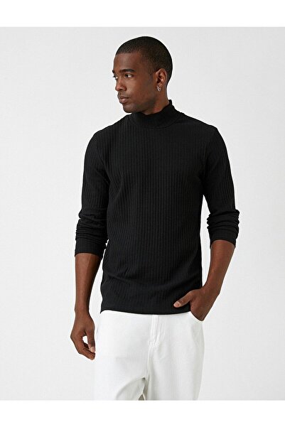 Koton Men's Stand Collar Sweater