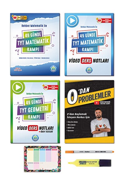 REHBER MATEMATİK YAYINLARI 49 Günde Tyt Matematik Geometri 0 Dan Problemler K...