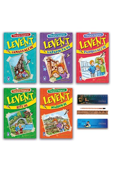 Timaş Çocuk Levent Türkiyeyi Geziyorum Set 5 Kitap - Çanakkale - Kapadokya - ...