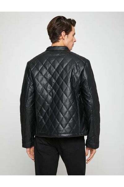 Koton Мъжка яке с кожен вид