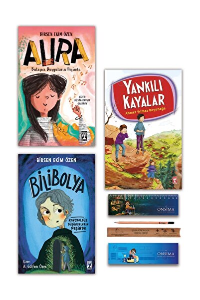 Timaş Çocuk Yankılı Kayalar - Aura - Bilibolya Set 3 Kitap