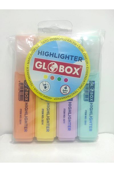 Globox Set of 4 Forlu Colors Highlighter - F.k