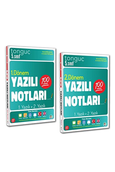 Tonguç Yayınları 5. Sınıf Yazılı Notları Set 2 Kitap - 1 Ve 2 Dönem - 1 Ve 2 ...