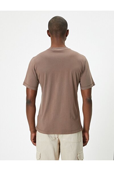 Koton Ανδρικό μπλουζάκι με στάμπα με σλόγκαν