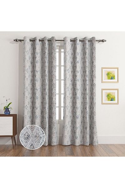 Home Box Emma Sheldon 2-Piece Jacquard Curtain Set - 135x280 cm