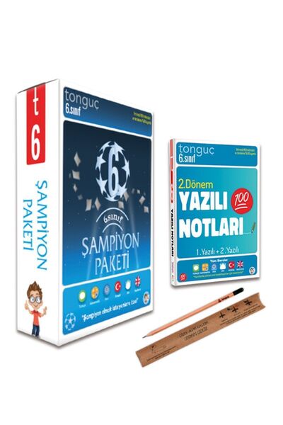 Tonguç Yayınları 6. Sınıf Şampiyon Paketi Tüm Dersler 2. Dönem Yazılı Notları...