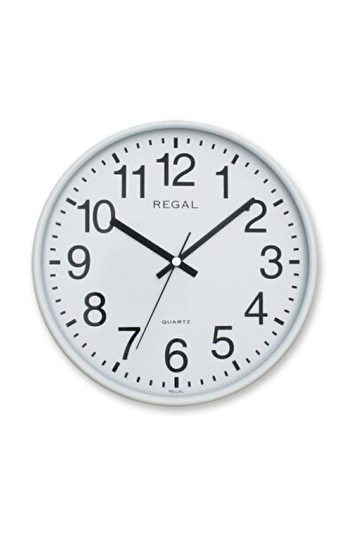 Regal 0252 Ww Yuvarlak 26 Cm Beyaz Duvar Saati