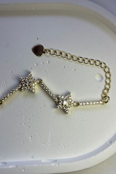 veenaccessory Star Feast Bracelet - Gold - Gold Bracelet, Gold Bracelet, Steel Bracelet