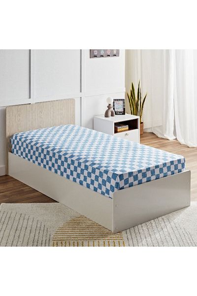 Home Box Arcade Arena Microfibre Single Fitted Sheet - 90x200+25 cm