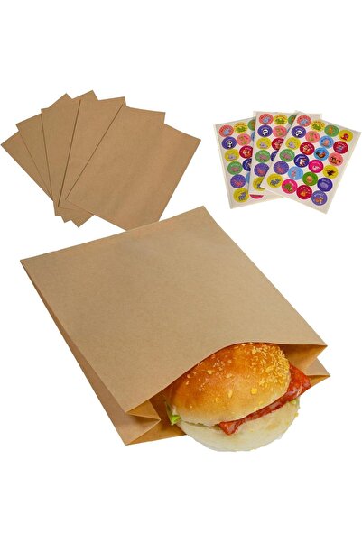 Menera Kraft Şamua Ince Kese Kağıdı Poğaça Kağıdı100 Adet 12 X 20 Cm